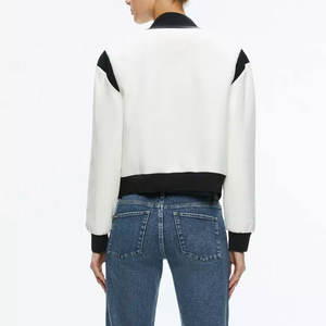 Chaqueta universitaria con diseño de cosecha de buena venta para mujer/chaqueta universitaria corta de mujer a precio razonable de nuevo estilo - Product Image 2