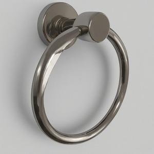 Porte-serviettes en métal vintage avec finition en bronze martelé Artisanat artisanal conçu pour les intérieurs décoratifs et fonctionnels saisonniers - Product Image 1