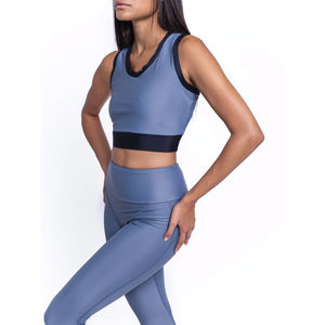 Hauts de yoga de compression à motif solide pour femmes et leggings d'entraînement ensembles de vêtements de sport pour le yoga et la course - Product Image 3