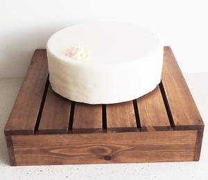 Handmade <b>Square</b> Wooden Cake Stand for Serving Cupcakes & Desserts Wedding Decorations Cake <b>Tool</b> - Product Image 4