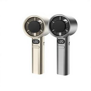 Ventilateur portable M11 Mini pour l'Asie du Sud-Est, recharge USB, affichage numérique, 120 vitesses, turbo haute vitesse, 5 pales, 400-1000 mAh - Product Image 4