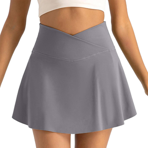 กระโปรงกีฬาผู้หญิงคุณภาพดีที่สุด ปรับขนาดเอวได้ ด้านหน้ามีโลโก้ เป็นมิตรกับสิ่งแวดล้อม แห้งเร็ว ซับเหงื่อ กระโปรงเทนนิสผู้หญิง - Product Image 1