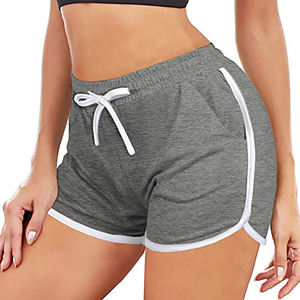 Short en tissu Oxford taille haute pour femme respirant léger ajustement confortable pour l'été décontracté en plein air plage promenades entraînements - Product Image 1