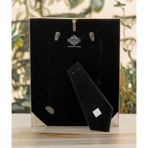 Cadre photo décoratif en métal plaqué argent en forme de bourgeon de lotus - Product Image 5