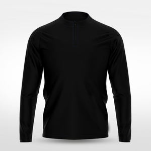Sudadera Deportiva Reversible para Hombre con Cierre de Cremallera de un Cuarto, Ligera, 100% Poliéster, para Entrenamiento Deportivo, Informal, para Correr, de Manga Larga - Product Image 1