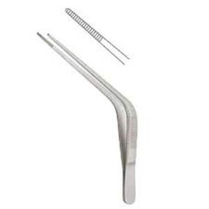 Pinces à épiler avec pointe dentelée en acier inoxydable, disponibles en version droite et incurvée, polies/brutes/multicolores - Product Image 6