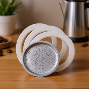 Juego de 3 piezas para cafetera de 6 tazas, junta y filtro para cafeteras Moka, modelo 02CF038 RG1 - Product Image 3