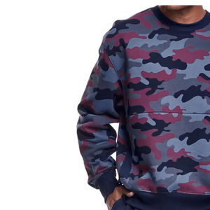 Sudadera Unisex con Estampado Gráfico de Camuflaje, Cuello Redondo, Manga Larga, Estilo Holgado, para Otoño - Product Image 4