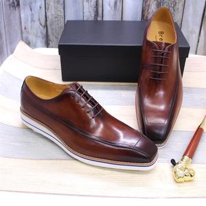 Precio al por mayor: Mocasines de cuero genuino para hombre, zapatos casuales de moda sin cordones, ligeros y suaves para uso diario, fiestas y viajes. - Product Image 3