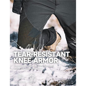 Pantalon cargo de sport d'hiver pour homme, couleur anthracite, taille L, entrejambe de 32 pouces, imperméable, coupe-vent, isolé, pour le ski, le snowboard et les activités de plein air - Product Image 4