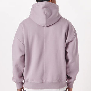 Sudadera con capucha de gran tamaño de lana de algodón de lujo pesado de alta calidad de invierno personalizada para hombre con impresión digital al por mayor - Product Image 2
