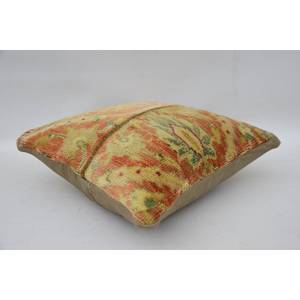 Multicolor Bohemian Wool Patchwork Kantha 12x12 Inch Woven Decorative <b>Pillow</b> with Vintage Pattern - Product Image 4