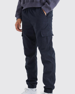 100% Cotton <b>Loose</b> Fit Heavyweight <b>Men's</b> Pants-High Waist Flat Front Casual Outdoor Cargo <b>Trouser</b> with OEM Service - Product Image 4