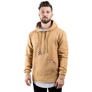 เสื้อมีฮู้ดสำหรับฤดูหนาวใช้ได้ทั้งชายและหญิงปกมีฮู้ดสีล้วนแบบสตรีทเฮฟวี่เวท - Product Image 3