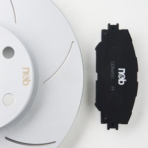 N & B Nao ผ้าเบรกไม่มี AN742K ทองแดงเซรามิกสำหรับ Toyota Corolla altis D1210 04465-02220 D2274ผ้าเบรกเซรามิก - Product Image 3