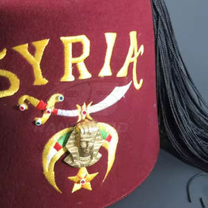 หมวกเฟซแบบเมสัน ออกแบบโลโก้ตามสั่ง หมวกเฟซแบบเมสันสำหรับผู้ชายคุณภาพพรีเมียม หมวกเฟซแบบชไรเนอร์ ออกแบบตามสั่งสำหรับกลุ่มเมสัน - Product Image 6