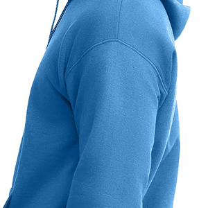 เสื้อสเวตเตอร์ของผู้ชายเสื้อมีฮู้ดผ้าคอตตอนสีพื้นเสื้อสเวตเตอร์ถักแบบเรียบง่ายเสื้อมีฮู้ดลำลองไซส์ใหญ่พิเศษออกแบบโลโก้ได้ตามต้องการ - Product Image 3