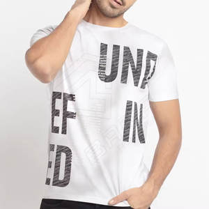 Camisetas de algodón para hombre Camisetas de peso pesado en blanco Impresión de alta calidad para hombre Popular con logotipo personalizado para hombre - Product Image 1