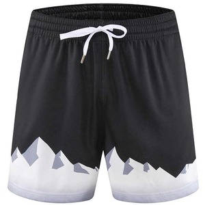 Short de basket-ball à motifs solides, vêtements de sport décontractés entièrement sublimés, taille élastique, service OEM, teint uni, vente en gros - Product Image 2