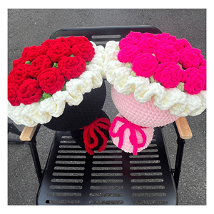 Ramo Decorativo de Flores de Ganchillo Hechas a Mano con Hilo de Algodón para Decoración del Hogar, Regalo, Exhibición, Artesanía, Exportación desde Vietnam - Product Image 1