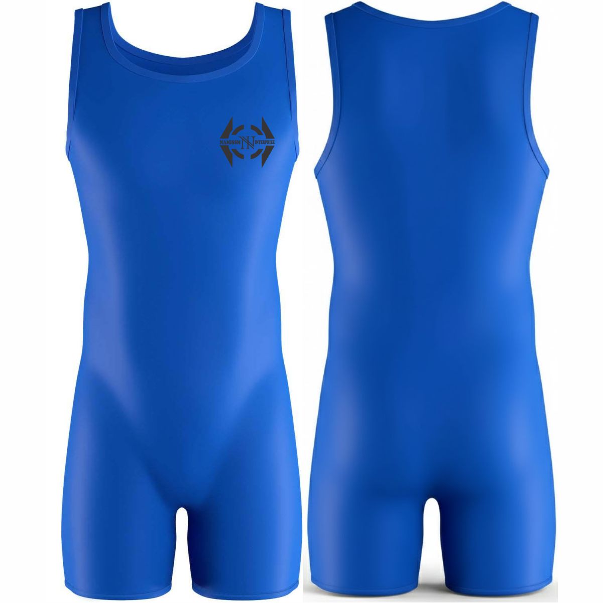Professional Sports Digital Polyester + Spandex Breathable Strapless Snap Closure Wrestling Singlet Powerlifting Youth Men