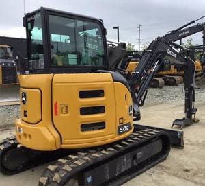 Mini-excavatrice sur chenilles JD 50G d'occasion et neuve, haute efficacité, machine durable, hydraulique pour l'aménagement paysager agricole et la construction - Product Image 1