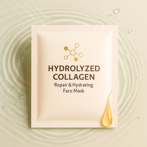 Masque facial anti-âge au collagène peptidique GMP de marque privée - Product Image 1