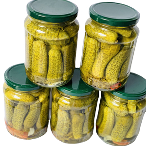Canned <b>Pickled</b> Baby Cucumbers and <b>Mixed</b> Vegetables Drum-Packed for Russia for Young Children's Salt-Free Diet - Product Image 1