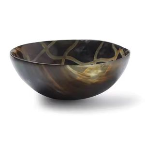 Cuenco de cuerno de búfalo pulido decorativo, artículos de arte artesanal indio, estilo de Animal náutico clásico para uso doméstico, disponibles en varios tamaños - Product Image 4