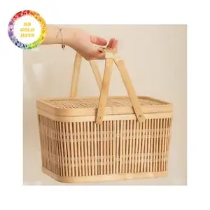 Panier en bambou écologique fabriqué au Vietnam, bon marché, à bas prix - Product Image 1