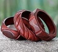 Ensemble de bracelets élégants en bois naturel imperméable, faits à la main, personnalisables, bijoux pour femmes, mode ethnique, cadeau d'affaires pour la vente en gros - Product Image 4