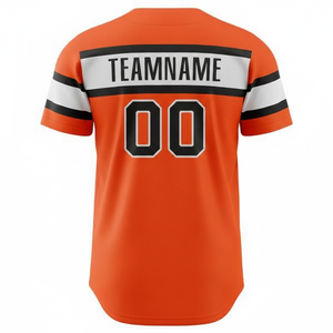Conjuntos de Camisetas de Béisbol Personalizadas Color Naranja para Hombre, Secado Rápido, Transpirables, 100% Poliéster, Venta al Por Mayor - Product Image 2