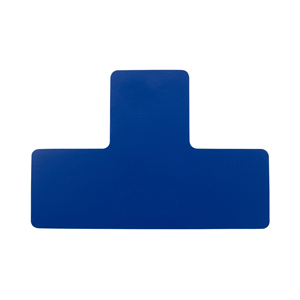 LongLife - Marcatura del Pavimento T-Pezzo, autoadesivo 75mm, Blu Scuro, 50 pz / confezione - LG-75-T-07 - Product Image 1