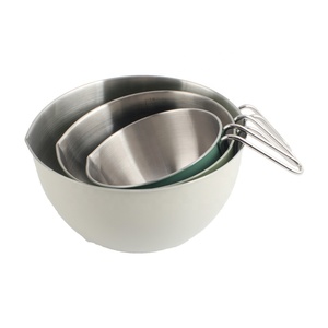Dishwasher Safe, Pour Spouts & Measurement Marks, Mixing <b>Bowl</b> Set with Handle - Product Image 6