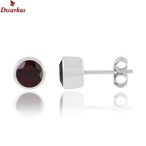 ต่างหูเม็ดเดี่ยวทำจากหินขนาดเล็กที่สง่างาม925ต่างหูเม็ดเดี่ยวทำจากคอรันดัมสีเหลืองเงินแท้เครื่องประดับสำหรับผู้หญิงของขวัญแต่งงาน - Product Image 4