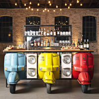 Mécanisme à trois étages pour Scooter, Design Automobile, Table de comptoir, meubles