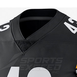 Jersey de Fútbol Americano con Diseño Personalizado Hecho en Pakistán, con Mangas Cortas, Transpirable, 100% Poliéster, Talla Personalizada - Product Image 3