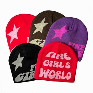 High Quality Custom <b>Beanie</b> Hat Manufacturer All Over Print Jacquard <b>Knitted</b> <b>Beanie</b> - Product Image 6