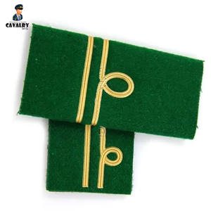 Color verde Haga su propia Alta Calidad El mejor proveedor El más nuevo bordado Soft Slip Charretera por CAVALRY SKT COMPANY - Product Image 2