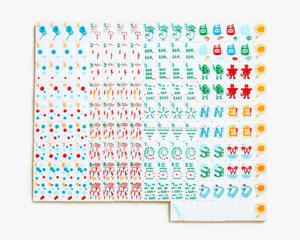 Tuiles de Mahjong en Acrylique Personnalisées à 1 Couche, Style American Cheeky Line, 160 Tuiles en Acrylique avec Design Dessiné à la Main, Idées Cadeaux de Luxe - Product Image 3