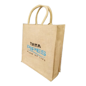 Sacs cadeaux d'épicerie en Jute de haute qualité, Style personnalisé, motif en tissu, couleur, petit, origine brute indienne - Product Image 5