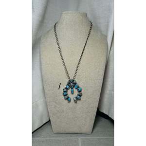 Collier Eli Skeets en turquoise avec motif géométrique Golden Hill et argent sterling - Product Image 3