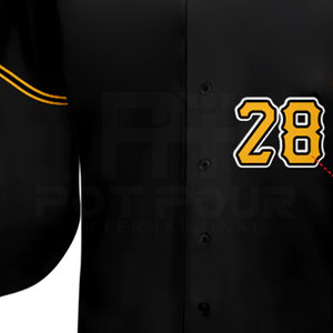 เสื้อเบสบอลแขนสั้นของผู้ชายเสื้อกีฬาระบายอากาศสไตล์ใหม่สำหรับผู้เล่นเบสบอลและซอฟต์บอล - Product Image 4