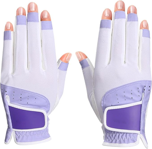 Guantes de Golf para Mujer, Cuero Cabretta Premium, Ajuste Delgado, Transpirables, Impresión de Logotipo Personalizado Disponible, Fabricante Mayorista - Product Image 2