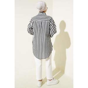 Camisa a Rayas con Corbata Negro - Product Image 3