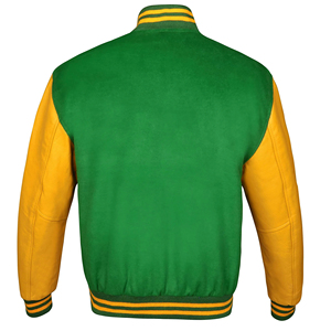 Custom Men's Wool Letterman <b>Real</b> <b>Leather</b> Varsity <b>Jacket</b> Blue With Custom Color Embroidery Logos <b>jacket</b> for men Made Pakistan - Product Image 2