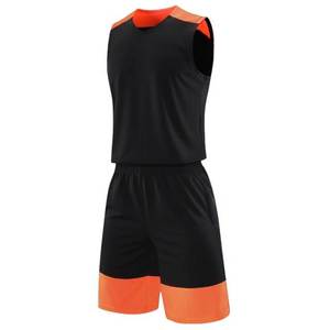 Ensemble de maillot de basket-ball pour hommes, débardeur sans manches avec short, évacuation de l'humidité, respirant, séchage rapide, couleur unie, vêtements de sport - Product Image 5