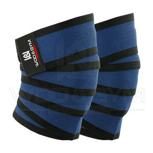 Derniers produits tendances Genouillère Fitness Sangle de genou Coton élastique Qualité durable Haltérophilie Squats Training Wraps - Product Image 4