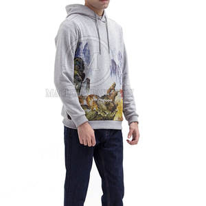 เสื้อฮู้ดฤดูหนาวคลาสสิกสำหรับผู้ชายผ้าฟลีซผสมคอตตอนใส่สบายทรงพอดีตัวดูถนนในเมือง - Product Image 5