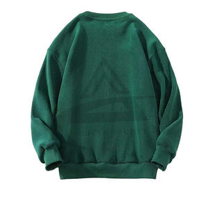 Venta al por mayor de los hombres sudadera de invierno 100% sudadera de algodón con logotipo personalizado bordado de impresión con capucha cuello en blanco de tela - Product Image 5